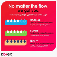 Kotex Sanitary Napkin Maxi Protect Super + Wings 10 Pads