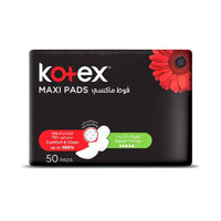 Kotex Sanitary Napkin Maxi Slim Super + Wings 50 Pads