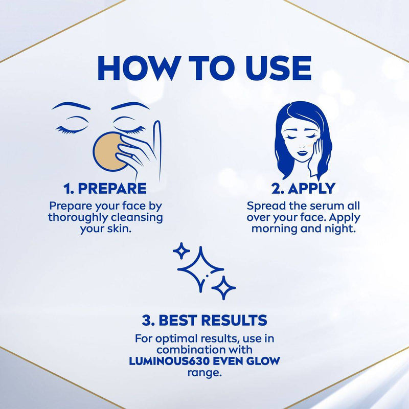 Nivea Face Luminous 630 Even Glow Serum 10ml