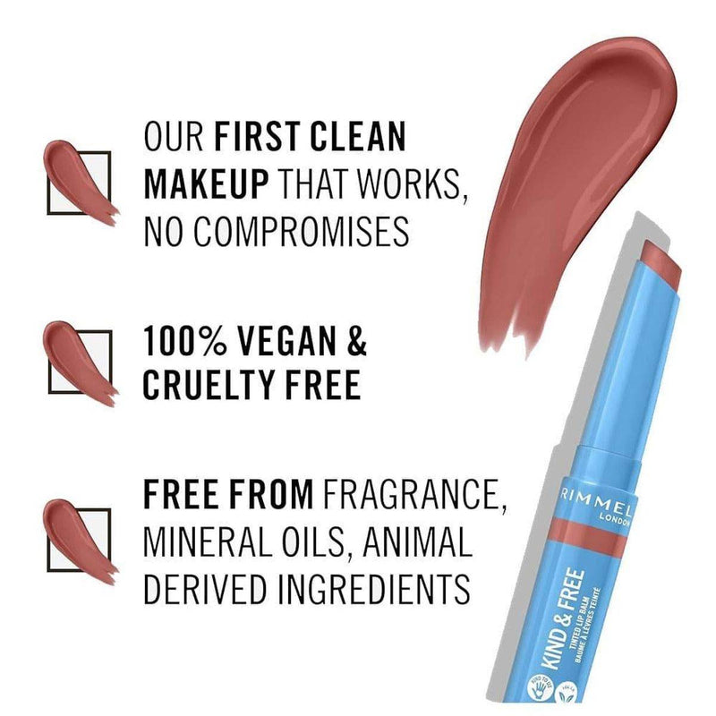 Rimmel Kind & Free Lip Balm 002 Natural Apricot 1.7g