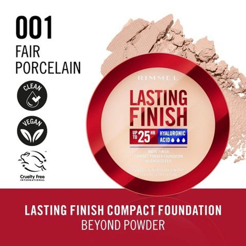 Rimmel Lasting Finish Matte Compact Foundation 001 Fair Porcelain 7g
