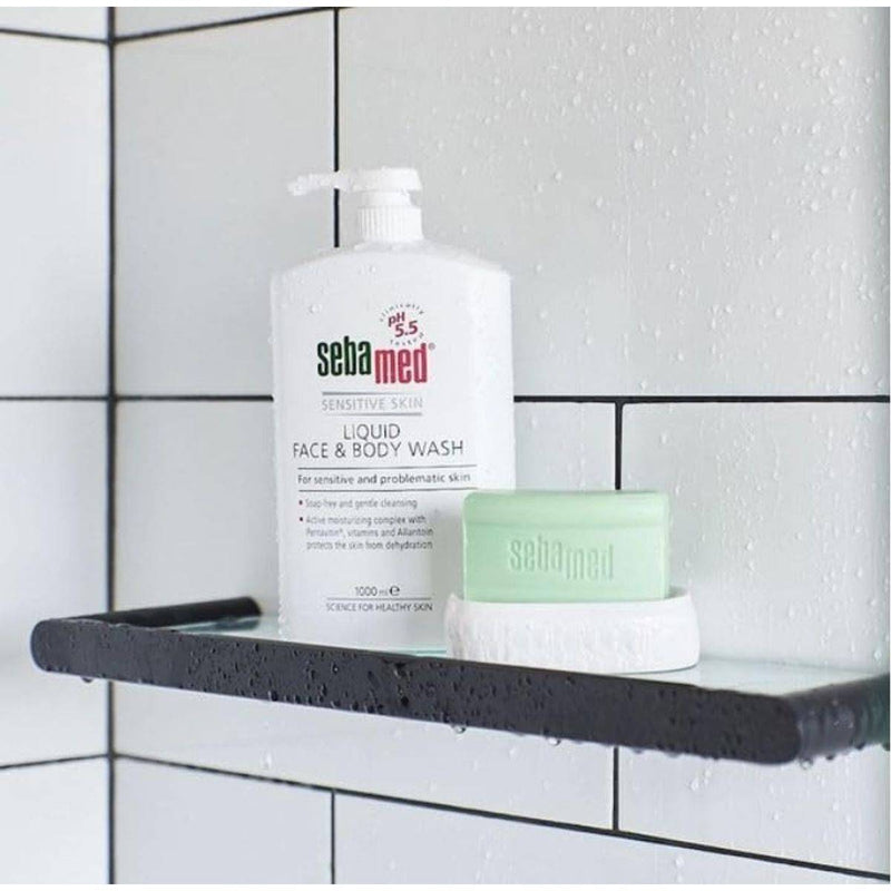Sebamed Sensitive Skin Liquid Face & Body Wash 1000ml