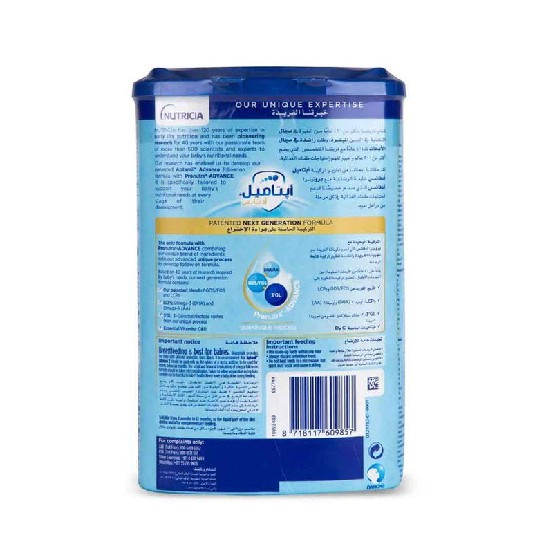 Aptamil Formula Advance Cesar Stage 2 Follow On 800g