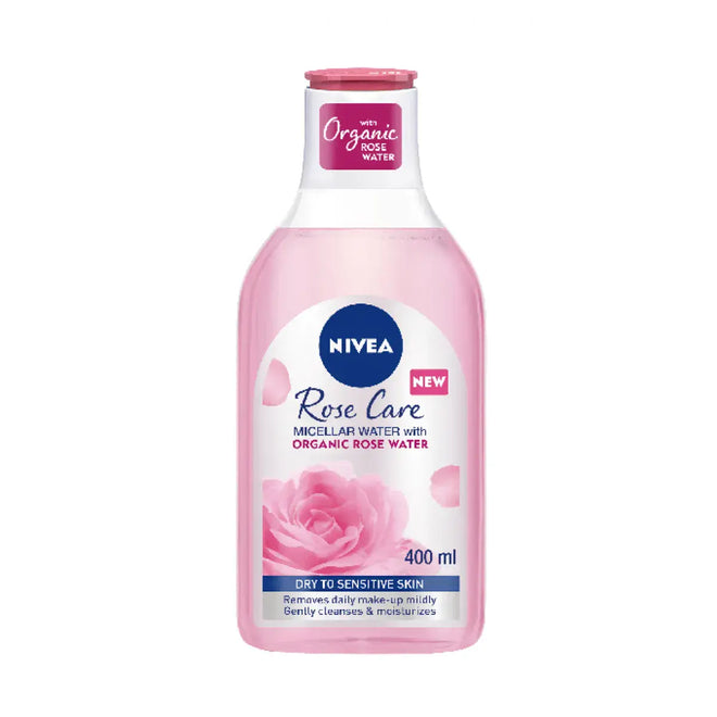 Nivea Face Makeup Remover Micellar Water Rose Care Dry/Sensitive 400ml