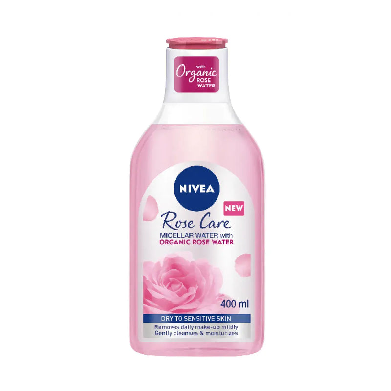 Nivea Face Makeup Remover Micellar Water Rose Care Dry/Sensitive 400ml