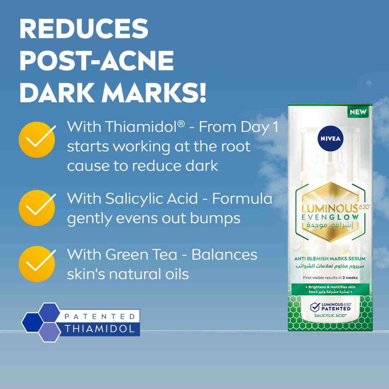 Nivea Face Luminous 630 Even Glow Serum Anti Blemish 30ml