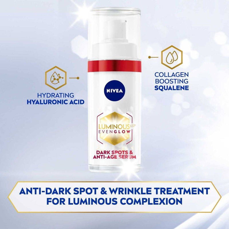 Nivea Face Luminous 630 Even Glow Serum Anti Aging 30ml