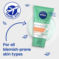 Nivea Face Clear Up Deep Pore Face Wash 50ml