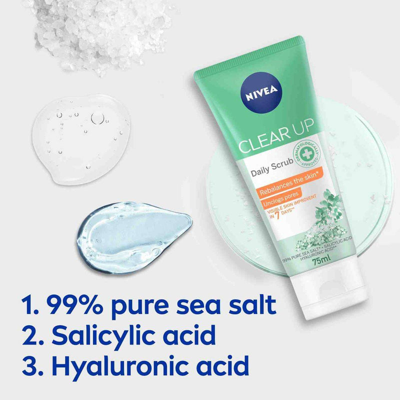 Nivea Face Clear Up Daily Scrub 75ml
