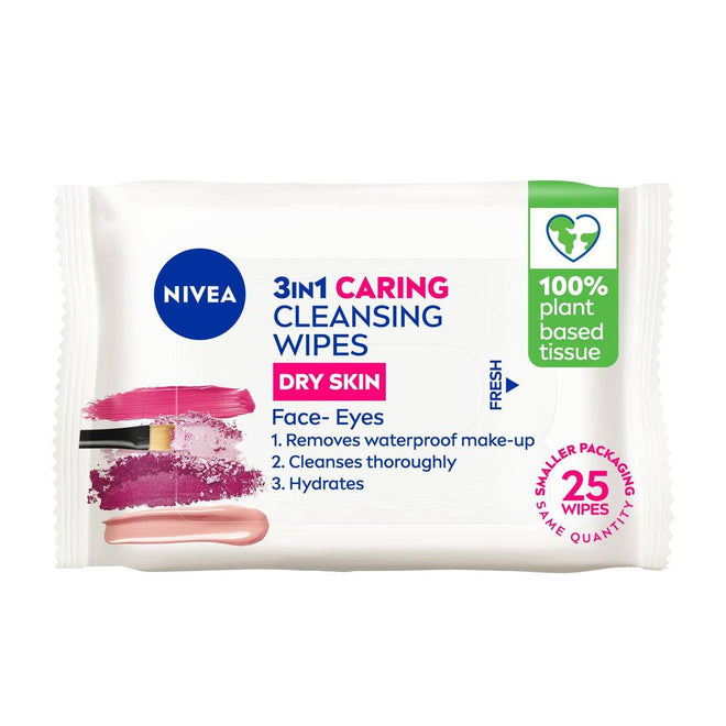 Nivea Face Cleansing Wipes 3in1 Gentle 25 Pieces