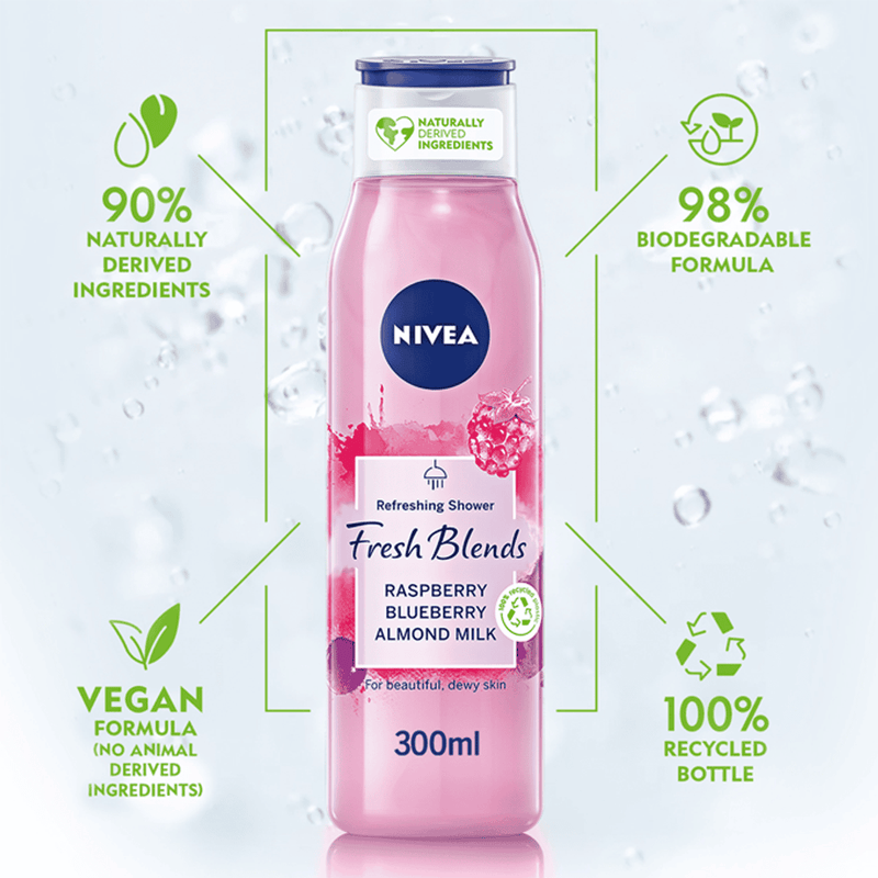 Nivea Shower Gel Fresh Blends Raspberry 300ml