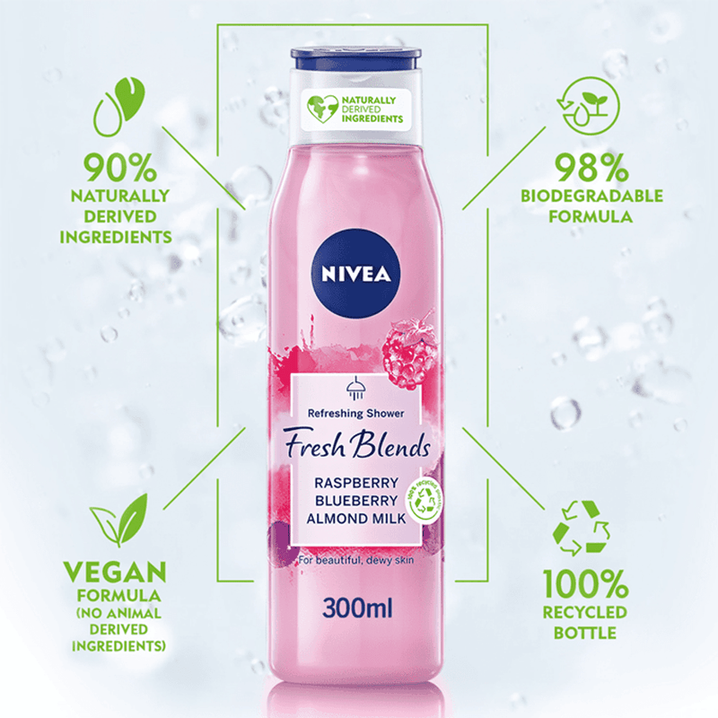 Nivea Shower Gel Fresh Blends Raspberry 300ml