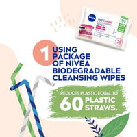 Nivea Face Cleansing Wipes 3in1 Gentle 25 Pieces