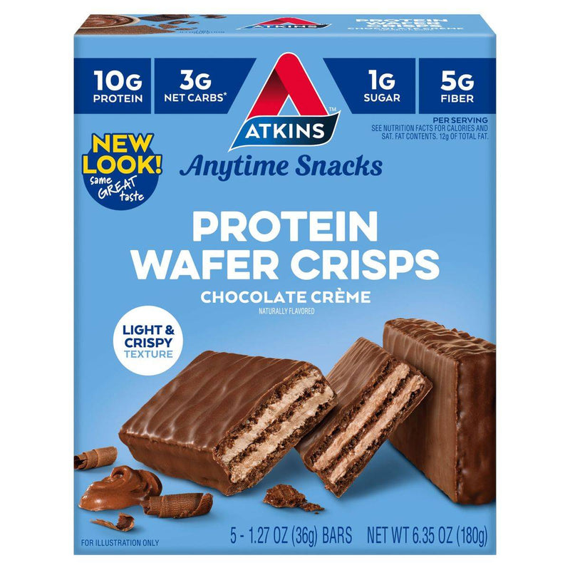 Atkins Snack Protein Wafer Crisps Chocolate Creme 36g