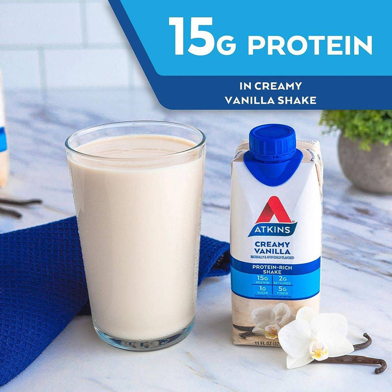 Atkins Protein Rich Shake Ready To Drink Vanilla 325ml