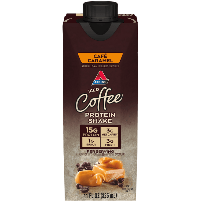 Atkins Protein Rich Shake Ready To Drink Cafe Caramel 325ml