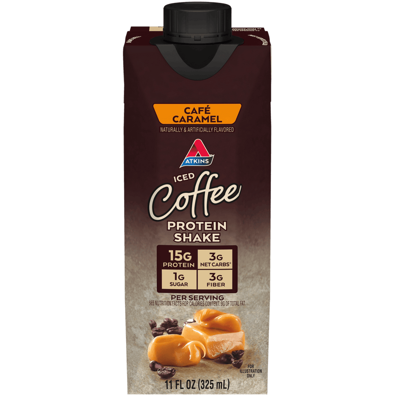 Atkins Protein Rich Shake Ready To Drink Cafe Caramel 325ml