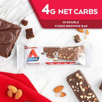 Atkins Meal Protein Bar Double Fudge Brownie 48g