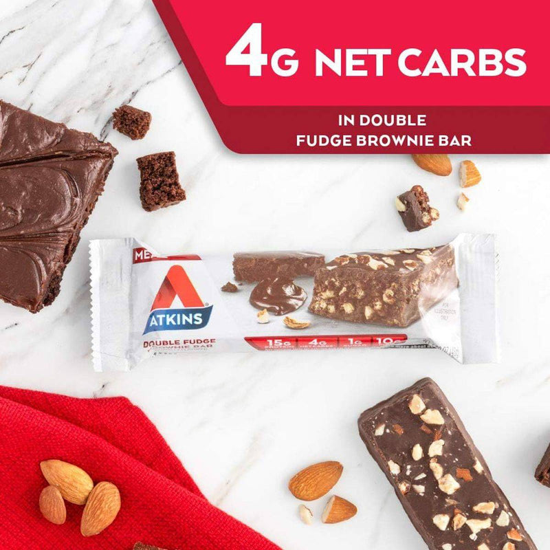 Atkins Meal Protein Bar Double Fudge Brownie 48g