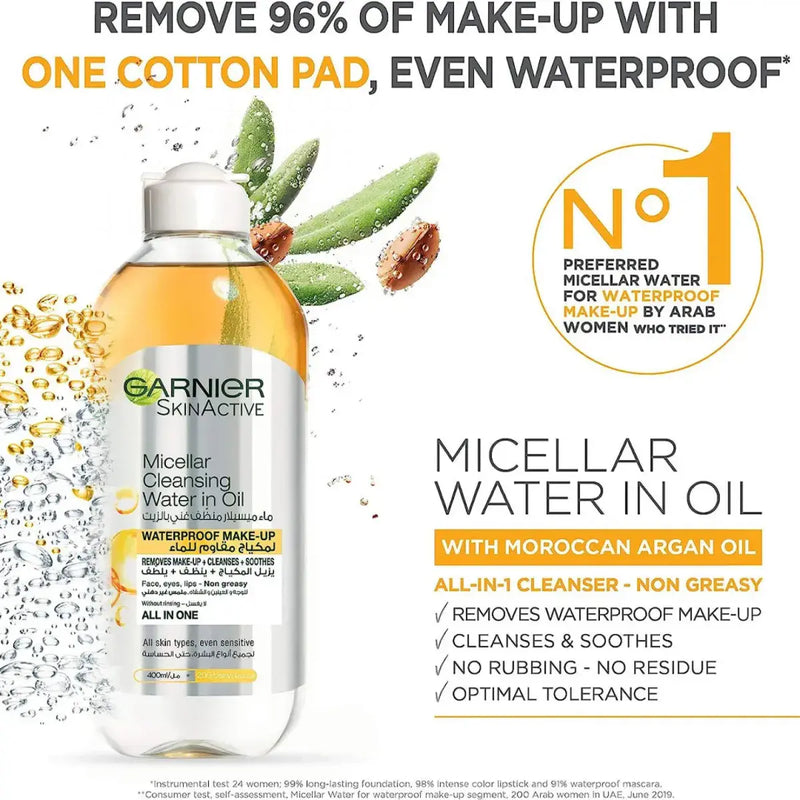 Garnier SkinActive Micellar Cleansing Water In Oil 400ml