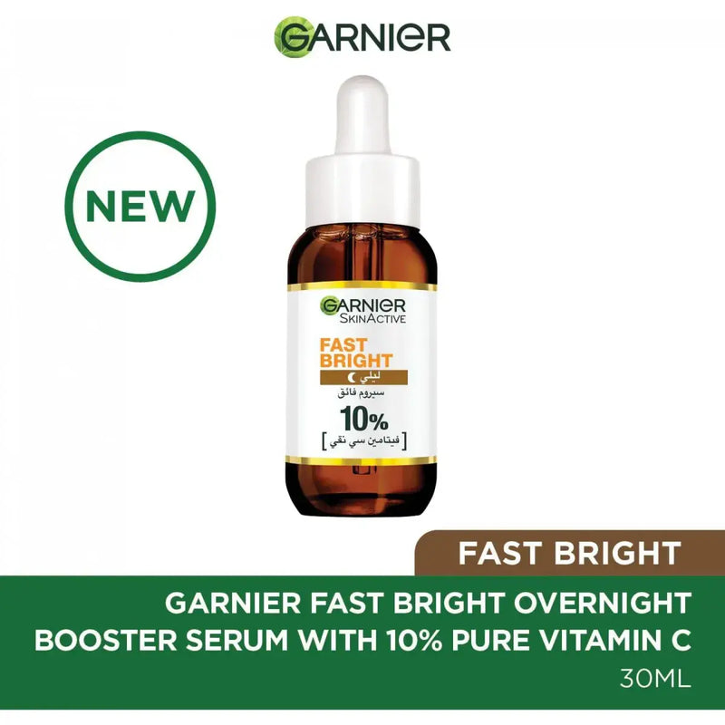 Garnier SkinActive Fast Bright Vitamin C Overnight Booster Face Serum 30ml