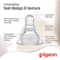 Pigeon Plastic Feeding Bottle White Cap 240ml