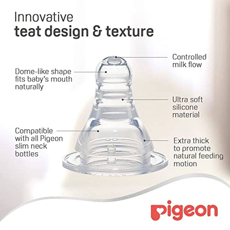 Pigeon Plastic Feeding Bottle White Cap 240ml