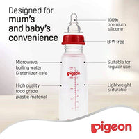 Pigeon Plastic Feeding Bottle White Cap 240ml