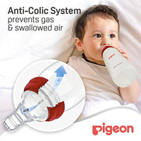 Pigeon Plastic Feeding Bottle White Cap 240ml