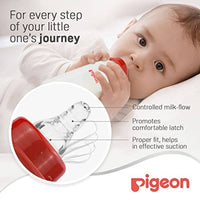 Pigeon Plastic Feeding Bottle White Cap 240ml