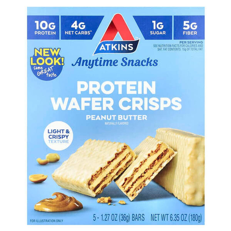 Atkins Snack Protein Wafer Crisps Peanut Butter 36g