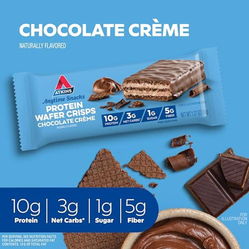 Atkins Snack Protein Wafer Crisps Chocolate Creme 36g