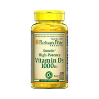 Puritans Pride Vitamin D3 1000IU High Potency 100 Softgels