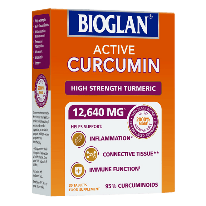 Bioglan Active Curcumin 30 Tablets