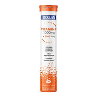 Bioglan Vitamin C + Zinc 20 Effervescent Tablets