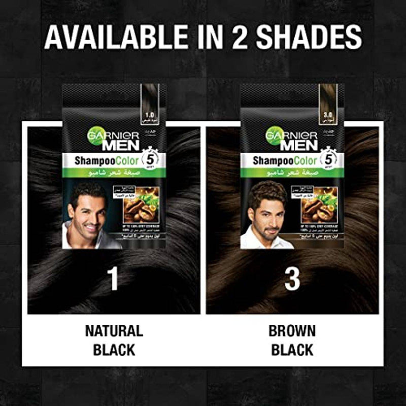 Garnier Men Shampoo Color 3.0 Brown Black