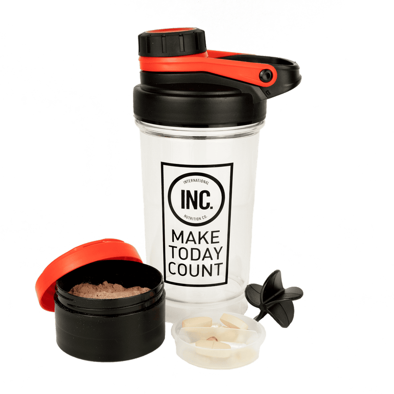 INC Tritan Shaker Bottle Red 600ml
