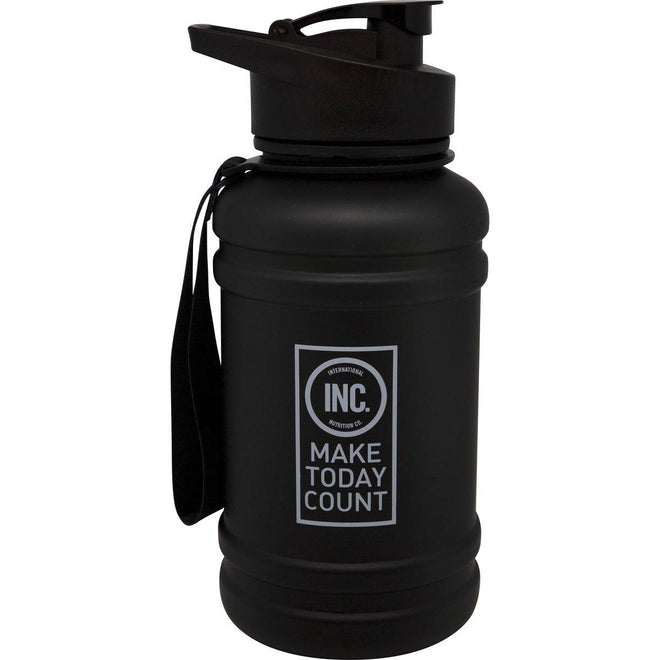 INC Water Bottle Flip Top Matte Black 1L