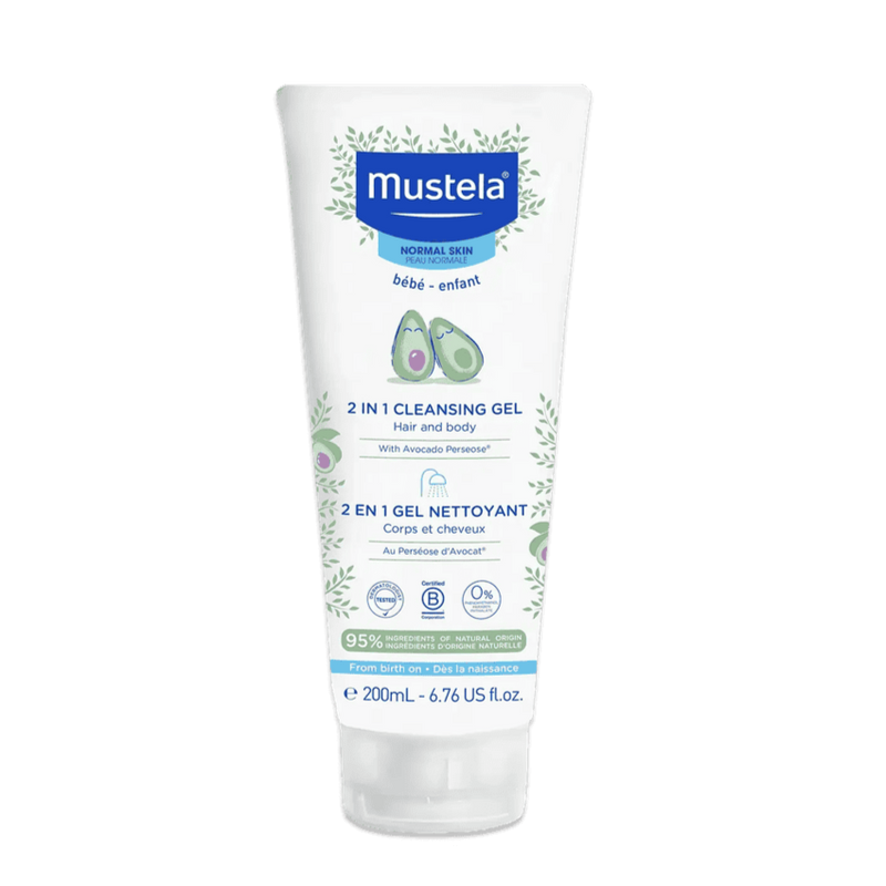 Mustela Baby 2 In 1 Hair & Body Cleansing Gel 200ml