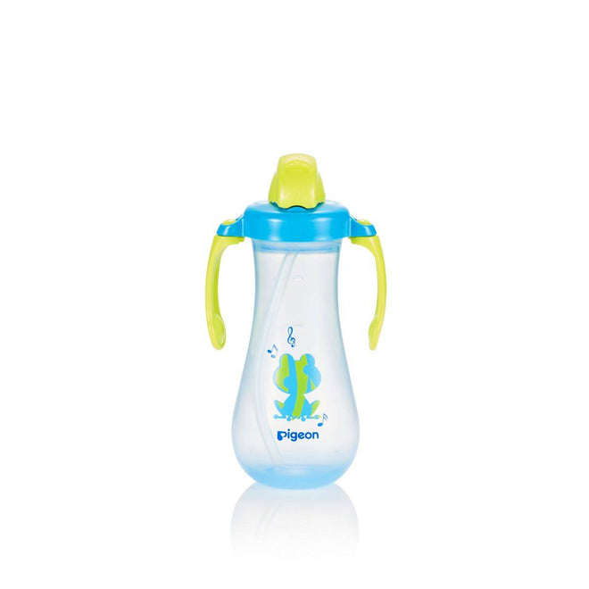 Pigeon Tall Straw Bottle 300ml Blue