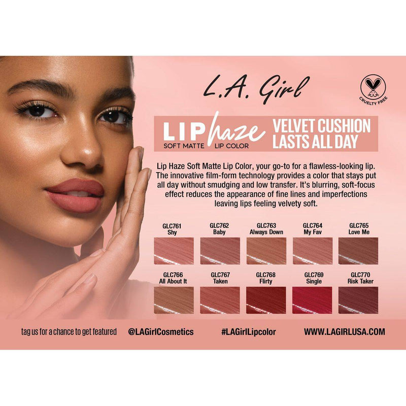 LA Girl Lip Haze Soft Matte Lip Color Baby
