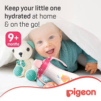 Pigeon Tall Straw Bottle 300ml Pink