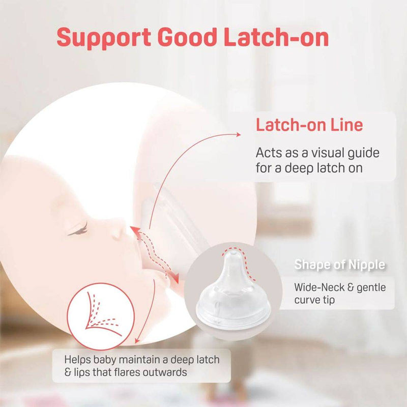 Pigeon SofTouch Wide Neck Nipple M 2 Pieces