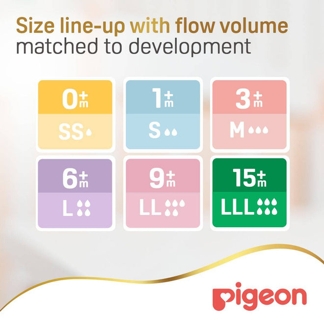 Pigeon SofTouch Wide Neck Nipple LL 2 Pieces