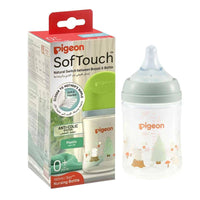 Pigeon SofTouch Plastic Bottle Decorated 0 Months+ Rabbit 160ml