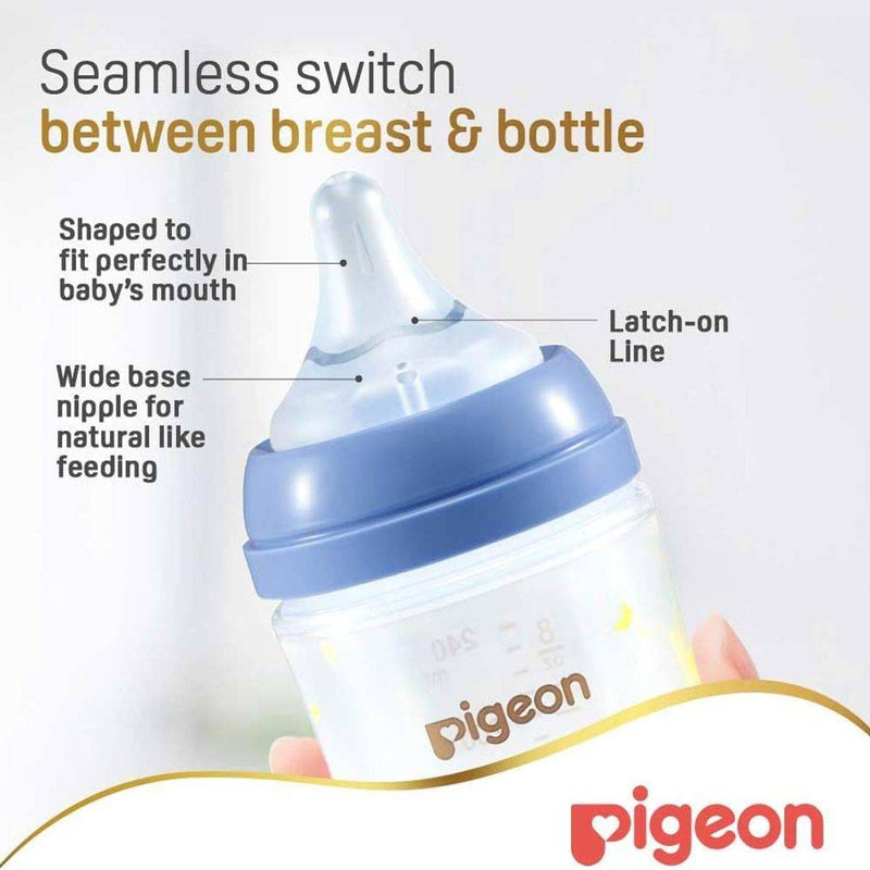 Pigeon SofTouch Plastic Bottle Decorated 3 Months+ Bear 240ml