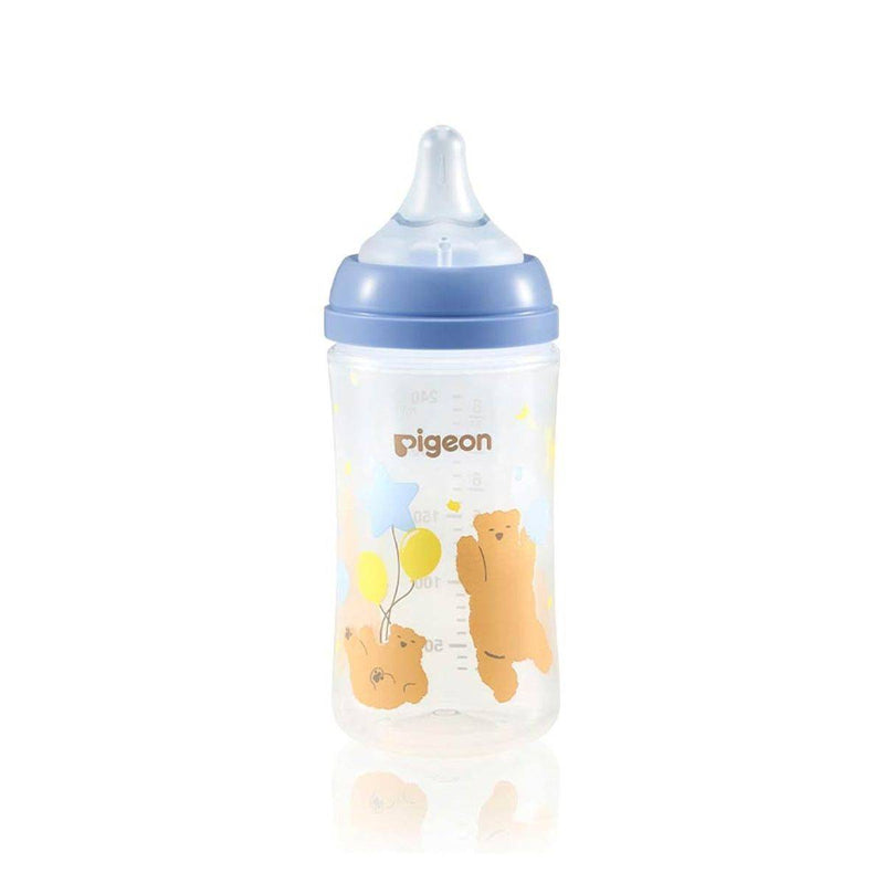 Pigeon SofTouch Plastic Bottle Decorated 3 Months+ Bear 240ml