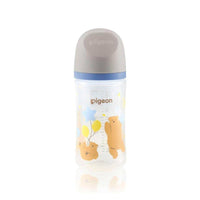 Pigeon SofTouch Plastic Bottle Decorated 3 Months+ Bear 240ml