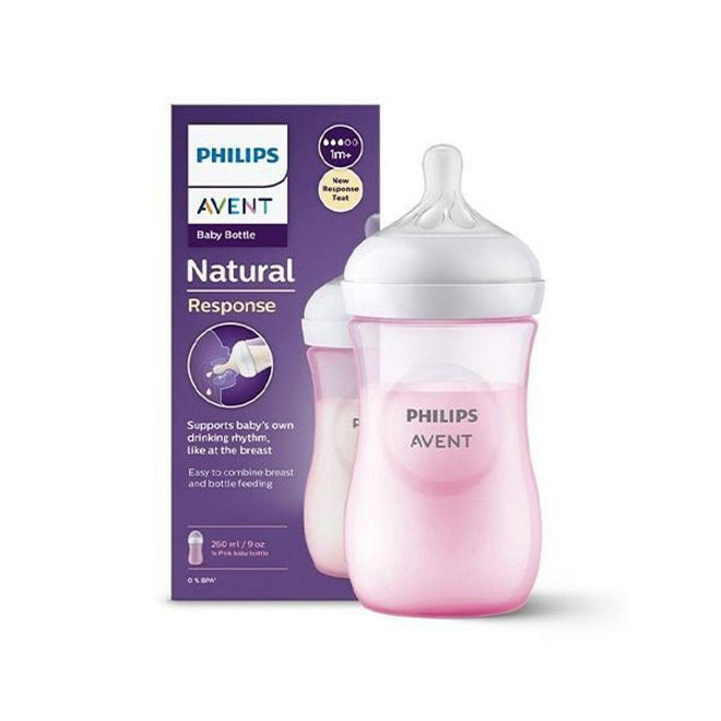 Philips Avent Natural 3.0 Feeding Bottle Pink 260ml