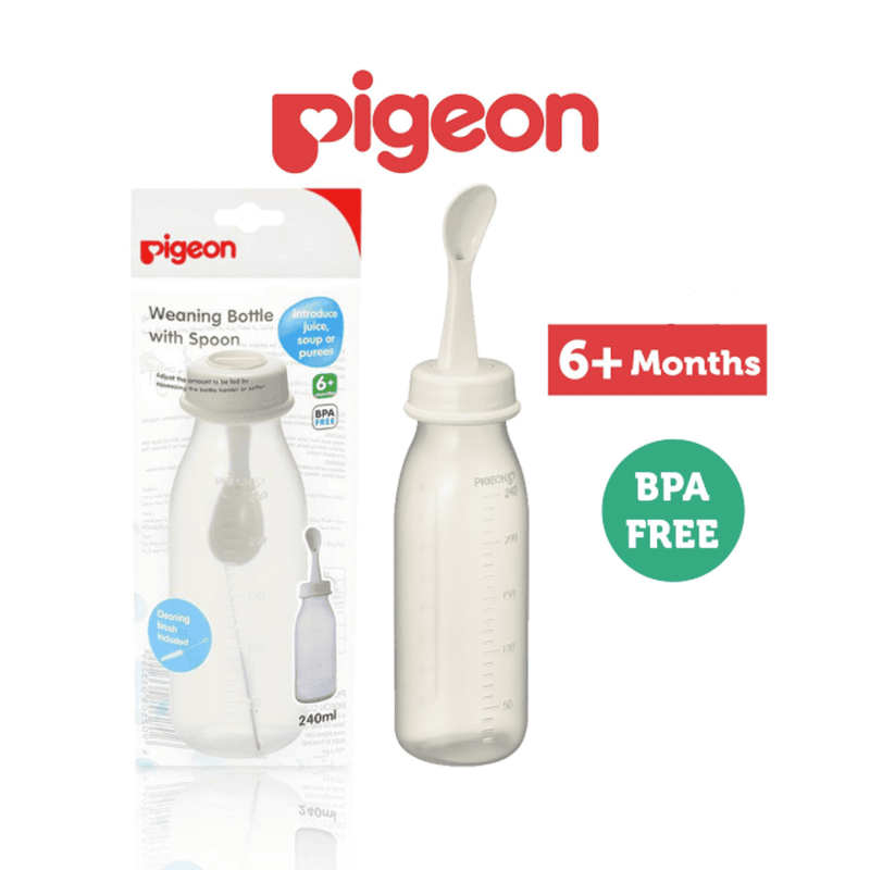 Pigeon Weaning Bottle With Spoon 240ml
